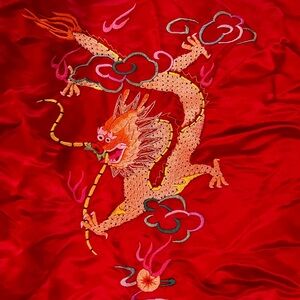 Vintage Silk Kimono Robe